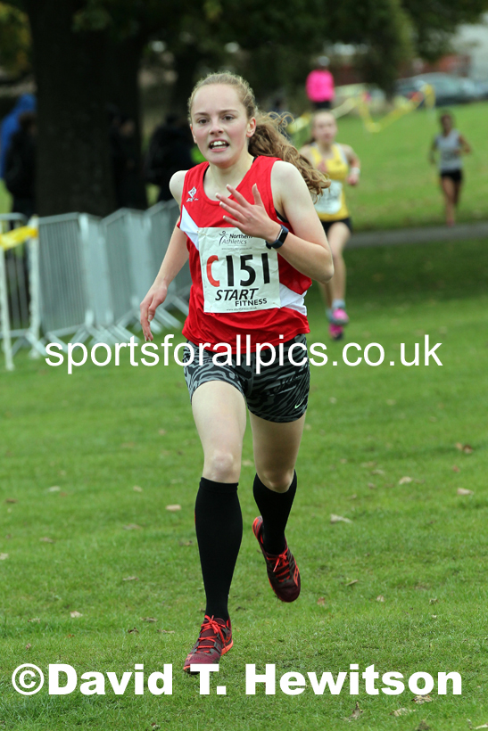Girls under-15s Northern Cross Country Relays, Graves Park, Sheffield. Photo: David T. Hewitson/Sports for All Pics
